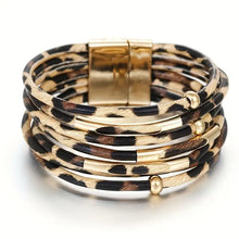 Load image into Gallery viewer, Rome Leopard Print Wrap Bracelet