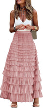 Load image into Gallery viewer, Sorrento Italian Women Layered Tulle Long Skirt UK Naples Ladies Fashion High Waist