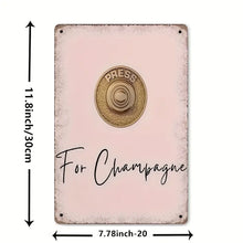 Load image into Gallery viewer, Vintage Champagne sign