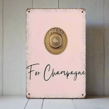 Load image into Gallery viewer, Vintage Champagne sign