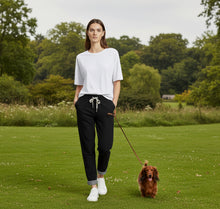 Load image into Gallery viewer, Amazing Woman Crinkle Jeans in Denim with Draw String Waist One Size