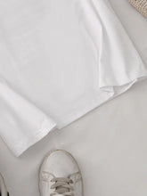 Load image into Gallery viewer, Champagne Please T Shirt round neck in White