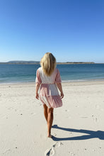 Load image into Gallery viewer, Capri Bohemian Embroidered Kaftan Dress with Tassel Detail