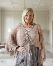 Load image into Gallery viewer, Ischia Lace Knit Overlay Jumper free size in Dusky Pink