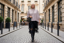 Load image into Gallery viewer, Positano Funnel Neck Open Poncho free size in Pink