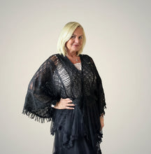 Load image into Gallery viewer, Ischia Lace Knit Overlay Jumper free size in Dusky Pink