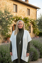 Load image into Gallery viewer, Siena Kimono Style Open Cardigan Beige | Feathers Of Italy