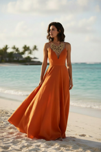 Load image into Gallery viewer, Gold Coral Reef Statement Necklace