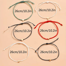 Load image into Gallery viewer, Capri Dainty Hearts and Stars Charm Adjustable Bracelet