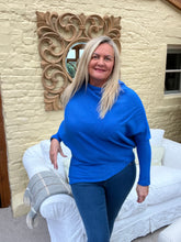 Load image into Gallery viewer, Venice Asymmetric Jumper Colbolt Blue