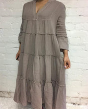 Load image into Gallery viewer, Positano Tiered Cheesecloth Dress in Various Colours - Feathers Of Italy