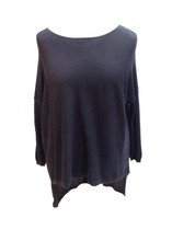 Load image into Gallery viewer, Long Lana Soft Fine Knit Jumper in Blue Made In Italy By Feathers Of Italy One Size - Feathers Of Italy