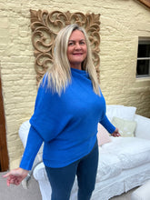 Load image into Gallery viewer, Venice Asymmetric Jumper Colbolt Blue