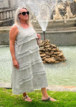Load image into Gallery viewer, Riminiano Maxi Dress In Linen One Size Natual Linen
