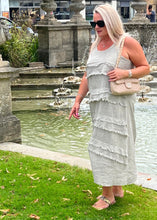 Load image into Gallery viewer, Riminiano Maxi Dress In Linen One Size Natual Linen