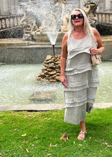 Load image into Gallery viewer, Riminiano Maxi Dress In Linen One Size Natual Linen