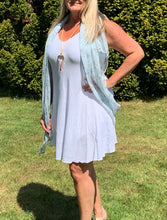 Load image into Gallery viewer, Positano Cheesecloth V-neck Ruche Strap Dress in Various Colours - Feathers Of Italy