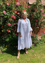 Load image into Gallery viewer, Positano Tiered Cheesecloth Dress in Various Colours - Feathers Of Italy