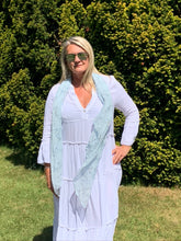 Load image into Gallery viewer, Positano Tiered Cheesecloth Dress in Various Colours - Feathers Of Italy