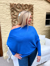 Load image into Gallery viewer, Venice Asymmetric Jumper Colbolt Blue