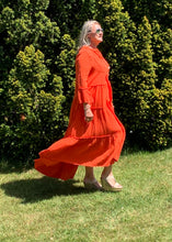 Load image into Gallery viewer, Positano Tiered Cheesecloth Dress in Various Colours - Feathers Of Italy