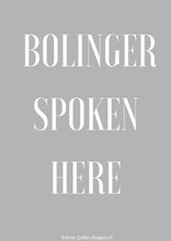 Load image into Gallery viewer, framed print - bolinger spoken