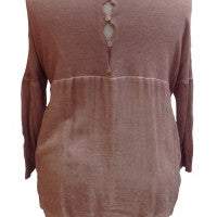Load image into Gallery viewer, Button Back Top In Dusky Pink | Feathers Of Italy