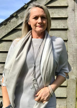 Load image into Gallery viewer, button slit super fine knit batwing jumper