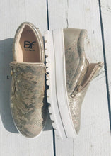 Load image into Gallery viewer, Canterville Pump Gold Snakeskin by Daniel Footwear Size 6 | Feathers Of Italy