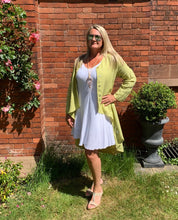 Load image into Gallery viewer, Positano Cheesecloth V-neck Ruche Strap Dress in Various Colours - Feathers Of Italy