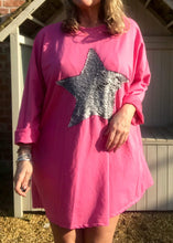 Load image into Gallery viewer, day dreamer iridescent sequined star long sleeved