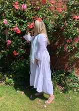 Load image into Gallery viewer, Positano Tiered Cheesecloth Dress in Various Colours - Feathers Of Italy