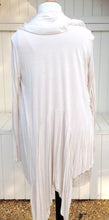Load image into Gallery viewer, Silk and Jersey Flute layered front detail Wrap in Vanilla One Size - Feathers Of Italy
