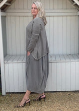 Load image into Gallery viewer, Lana Soft Knit in Mocha with embroidered Stars - Feathers Of Italy Exclusive - Feathers Of Italy