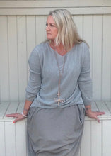 Load image into Gallery viewer, Lana Soft Knit in Silver - Feathers Of Italy