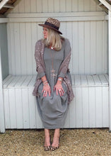 Load image into Gallery viewer, Nia Pouch Maxi Dress in Soft Beige - Feathers Of Italy