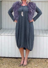 Load image into Gallery viewer, Marabou Feather Collar in Grey Lilac & Mocha - Feathers Of Italy