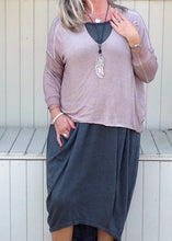 Load image into Gallery viewer, Chiffon Back Fine Knit Jumper in Pink Made In Italy By Feathers Of Italy One Size - Feathers Of Italy