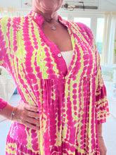 Load image into Gallery viewer, Positano Yoke detail Three tiered frill long Sleeve Maxi Dress