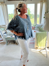 Load image into Gallery viewer, Florentina Raggy Cotton Top In Various Colours Made In Italy | Feathers Of Italy