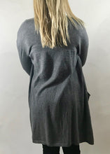 Load image into Gallery viewer, Limited Edition Star Cardigan with Star Detail Back In Black - Feathers Of Italy