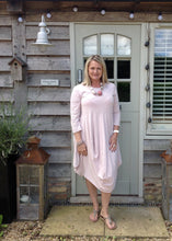 Load image into Gallery viewer, Giovani Dress in Pink - Feathers Of Italy