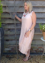 Load image into Gallery viewer, Garda Linen Long Dress - Feathers Of Italy