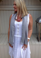 Load image into Gallery viewer, Sicily Five Way Poncho in Duck Egg - Feathers Of Italy