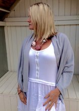 Load image into Gallery viewer, Sicily Five Way Poncho in Duck Egg - Feathers Of Italy