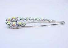 Load image into Gallery viewer, clear diamond encrusted brooch