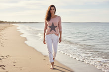 Load image into Gallery viewer, Star Knit Jumper In Pink - Feathers Of Italy