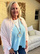 Load image into Gallery viewer, Milan V-Neck Batwing Short Sleeves Jumper Various Colours | Feathers Of Italy