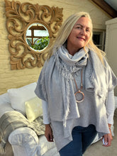 Load image into Gallery viewer, Milan V-Neck Batwing Short Sleeves Jumper Aqua | Feathers Of Italy