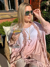 Load image into Gallery viewer, Dip Dyed Oversized Cotton Top in Pink One Size - Feathers Of Italy